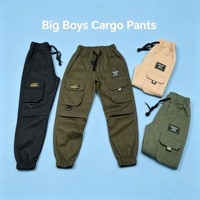 Pantalon cargo kaki à séchage rapide pour bébés garçons, modèle YQ269, taille 20-30, styles à poches, vente en gros, 5,25 dollars