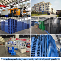 Conteneur à fruits de mer robuste, empilable, perforé, écologique, avec insert incliné, boîte de rangement en plastique respirant pour crabes et homards
