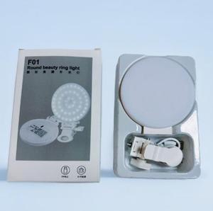 Lampe à selfie pour iPhone, lumière portable à clipser sur téléphone, anneau lumineux LED rechargeable pour enregistrement vidéo, appareil photo, ordinateur portable - Product Image 1