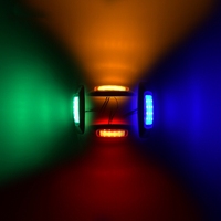 Feux de position latéraux LED pour remorque de camion Rouge Vert Bleu Ambre Blanc 24V Étanche