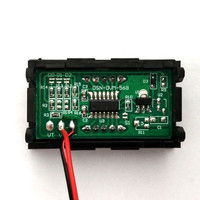 Voltmeter DC voltmeter 0.36 inci 2W, DC4.5-30V tampilan digital, kepala voltmeter digital 2W/3W, perlindungan koneksi mundur