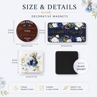 Magneti con Citazioni Floreali e Grafiche Stampate per Regali e Decorazioni Domestiche, Magneti Decorativi per Frigorifero