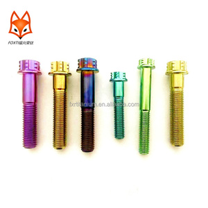 สลักเกลียวไทเทเนียมจาน M8หกเหลี่ยมตัวยึด GR5สำหรับรถจักรยานยนต์ไทเทเนียมอัลลอยด์ความแข็งแรงสูงแบบกำหนดเอง - Product Image 1