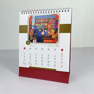 2024 Custom Printing Desktop Calendar Desk Advent Calendar Table Calendar