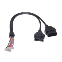 AOTAI OBD2 16-Pin Stecker/Buchse mit XH2.54mm Anschluss für Code-Lesegeräte Universal 12V/24V