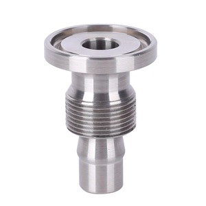 Tige usinée de précision en acier inoxydable avec bride et extrémité filetée pour la fabrication de tôles - Product Image 5
