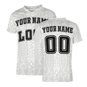 Fabricants de vêtements personnalisés sur demande, maillots de Football respirants pour hommes, t-shirts de sport polynésiens - Product Image 1
