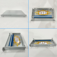 Panneau de brassage ODF à montage en rack, type fixe, 24 à 96 ports, pour distribution de fibre optique