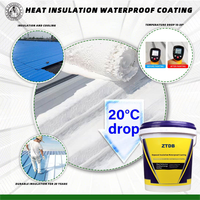 Revêtement de verre UV super isolé à la chaleur Peinture d'isolation thermique imperméable et réfléchissante pour l'application de pulvérisation de toit en béton