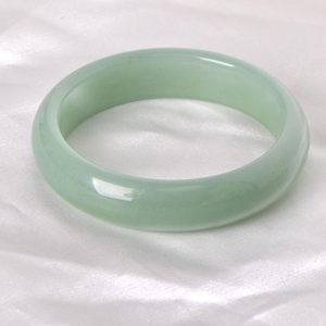YMHOP Green Natural Jade <b>Bangle</b> <b>Bracelet</b> For Women Healing Protection Good Luck Fengshui Jewelry - Product Image 3