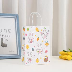 Sac fourre-tout classique de luxe en coton recyclé avec poignées en corde et impression numérique pour emballage cadeau de Noël et de Pâques - Product Image 5
