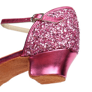 Ragazze bambini scarpe da ballo latino scarpe morbide dorate prestazioni per bambini suola in pelle scamosciata per <span class=keywords><strong>la</strong></span> <span class=keywords><strong>pratica</strong></span> di danza e Performance - Product Image 5
