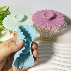 Silicone <b>Cup</b> Lid Glass Drink Cover Lid Anti-dust Coffee Mug Cover Reusable <b>Cup</b> Covers Suction Sale - Product Image 5
