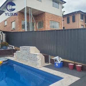 Clôture de <span class=keywords><strong>jardin</strong></span> extérieure de fabrication australienne Clôture en tô<span class=keywords><strong>le</strong></span> noire enduite de poudre de métal <span class=keywords><strong>GAI</strong></span> Clôture Colorbond résistante aux termites et ignifuge - Product Image 6