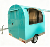 Camion de restauration mobile avec cuisine complète, mini remorque alimentaire portable, chariot à pizzas et desserts, kiosque à café, remorque à glaces