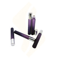 Vente en gros emballage cosmétique exclusif de 10ml 1/3 oz en verre dégradé coloré rose violet sur une bouteille de parfum à bille roulante