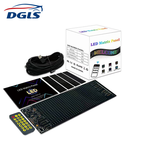 Smart LED Display Screen Message Scrolling Sign Board Ultra-thin Soft Flexible Advertising Light for Store Car Display