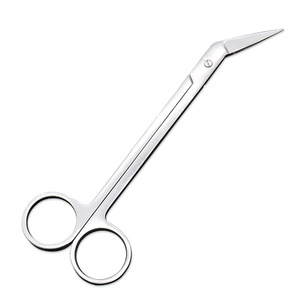 Ciseaux à gaze entièrement en acier inoxydable, forme coudée, pour usage domestique et maquillage - Product Image 3