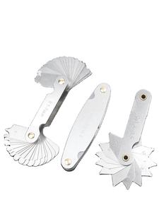 Jauges <span class=keywords><strong>de</strong></span> rayon Jauge <span class=keywords><strong>de</strong></span> filet <span class=keywords><strong>de</strong></span> rayon en acier inoxydable Jauge <span class=keywords><strong>de</strong></span> rayon Concave Concave Outil <span class=keywords><strong>de</strong></span> mesure convexe - Product Image 4