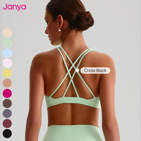 Soutien-Gorge de Sport d'Entraînement Personnalisé pour la Salle de Sport, Confortable, Sexy, à Maintien Élevé, Dos Croisé, avec Coussinets et Bonnets Amovibles