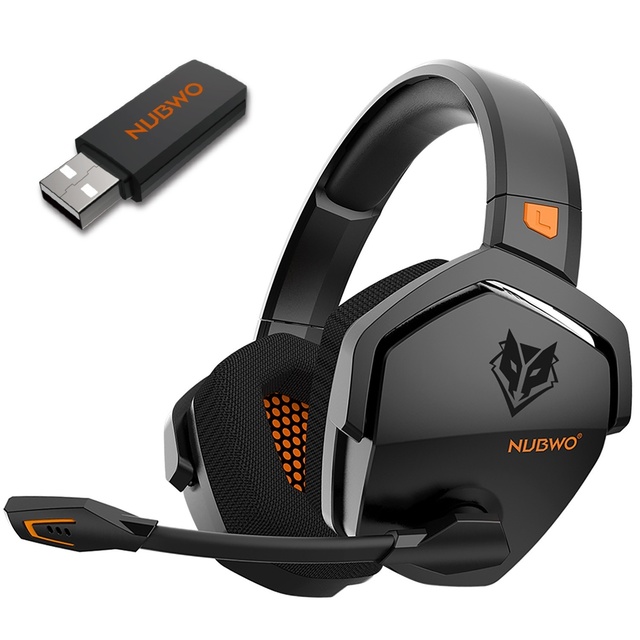 Nubwo/Wolf Bowang G06 On-Ear Wireless Gaming Headset for V5.3 Active Noise Cancellation IPX-5 Waterproof 30ms Delay USB