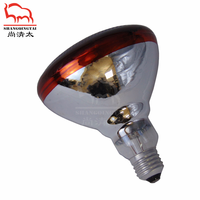 Nouvelle Lampe Chauffante Infrarouge Étanche en Plastique SHANGQINGTAI 100W/150W/200W/250W Rouge à Points pour Élevage, Ampoule de Couvaison pour Animaux de Compagnie