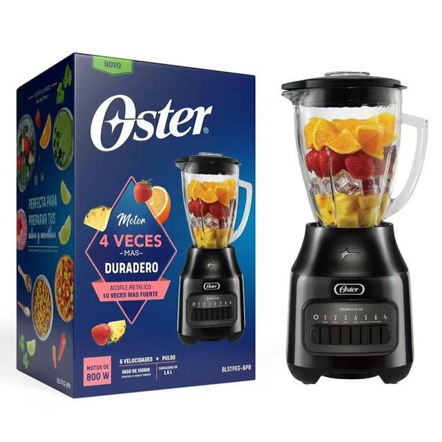 New Oster Professional Immersion Blender 1.5L Glass Jar 6 Speeds Copper Motor Ice Crushing Household Use