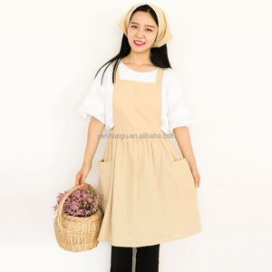 Delantal de Cocina Japonés Tipo Princesa, Lavable, de Algodón, con Cubre Cintura, Personalizable con Logotipo, Ropa de Trabajo para Floristería - Product Image 4