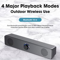 2023 Popular Mega Bass BT Altavoz inalámbrico Computadora Barra de sonido Altavoces de cine en casa PC TV Altavoz