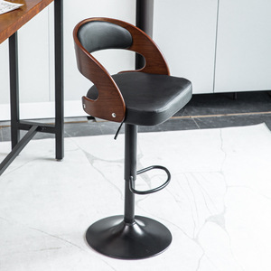 Giữa Thế Kỷ silla de bar nhà bếp đảo phân có thể điều chỉnh xoay Faux PU da thanh truy cập ghế Bentwood thanh phân cho kit - Product Image 6