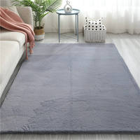Tapis Doux en Fausse Fourrure de Lapin, Confortable et Adapté aux Animaux Domestiques, Fabriqué à la Machine pour Chambre et Salon