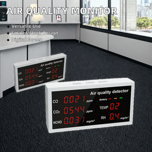 جهاز مراقبة جودة الغاز الرقمي المصغر من ماركة FYI طراز AQM010 |   جهاز كشف الفورمالديهايد الأبيض مع مستشعر HCHO لمراقبة جودة الهواء - Product Image 4