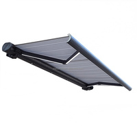 Auvent d'extérieur électrique de luxe en aluminium de taille personnalisée Fournisseur de patio Auvent de jardin rétractable de grande taille Usine