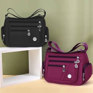 Bolsa de Hombro Cruzada de Gran Capacidad, Ligera, de Estilo Urbano Simple, con Cierre de Cremallera, de Poliéster <span class=keywords><strong>Oxford</strong></span>, al por Mayor - Product Image 2