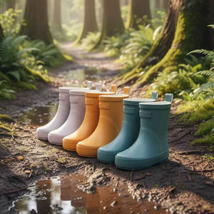 Sepatu Bot Wellington Karet Anti Air untuk Anak, Logo OEM, Laris, Sepatu Hujan Karet untuk Balita dan Anak-anak - Product Image 5