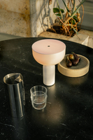 Lampe de table LED en acrylique marbré en forme de champignon, contrôle tactile, blanc jazz, lumière chaude 3000K, design compact, décoration d'intérieur