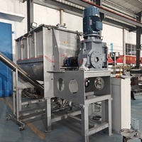 50 kg 100kg 250 Kg 100l 300l 500l 1500l 2000l 10000l 12000l 1.5 2 tonnes capacité de poudre sèche et humide mélangeur à ruban mélangeur