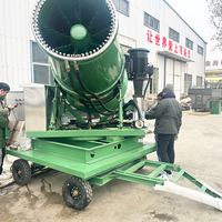 Pulvérisateur agricole monté sur tracteur avec groupe électrogène à essence et réservoir d'eau, canon à brouillard pour la suppression de la poussière