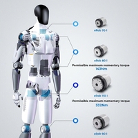 Módulo de articulación robótica integrado ERob90I 48V de alto torque y sin holgura con actuador de transmisión armónica para robots humanoides y cobots