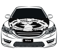 Housse de capot de voiture extensible à motif Saipan personnalisé, protection de moteur automobile pour exposition en atelier, activités extérieures et option cadeau