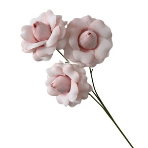 Roses artificielles en soie couleur champagne rose Secret Garden, branche unique, décoration de mariage - Product Image 1