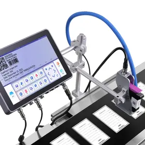 Máquina de codificação térmica de jato, impressora de inkjet portátil de alta velocidade do número série tij