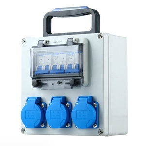 Nhà Máy Tùy Chỉnh 220V 380V 16A 32A Ngoài Trời Không Thấm Nước Di Động Hộp Phân Phối Di Động Công Nghiệp Ổ Cắm Hộp - Product Image 1