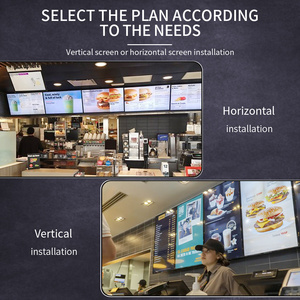 Tablero de menú <span class=keywords><strong>Digital</strong></span> de 32 y 55 pulgadas, pantalla de publicidad <span class=keywords><strong>LCD</strong></span> para techo de techo montada colgante para restaurante, pantalla de ventana para ascensores - Product Image 6
