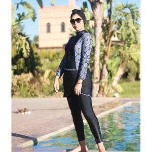 Islamic swimsuit womens' <strong>muslim</strong> <strong>swimwear</strong> women <strong>muslim</strong> swimsuit LaFata 4 pieces full cover modest swimsuit burkini hijab plus size long sleeve <strong>swimwear</strong> <strong>muslim</strong> <strong>swimwear</strong> - Product Image 2