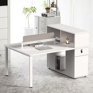 2 व्यक्ति वाणिज्यिक उपयोग के लिए xinda क्लैवर ठोस लकड़ी टिकाऊ आधुनिक मॉड्यूलर भंडारण कार्यालय डेस्क - Product Image 1