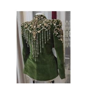Wholesale Hand Beaded Embroidered Women <b>Jacket</b> in Standard Quality <b>for</b> Party Wear Clothing Available <b>for</b> Export from India - Product Image 2