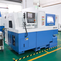 Tour CNC de type suisse à double broche 6 axes haute précision Fanuc S325 S326 pour le tournage de métaux avec outils motorisés