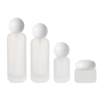 Flacons en verre dépoli transparents pour cosmétiques, 20ml, 30ml, 50ml, 120ml, avec bouchon à bille, pour toner et parfum, vaporisateur à fine brume