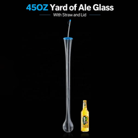 Verre à bière Jiafuli 45OZ très économique avec paille et couvercle, sans BPA, pour les fêtes, en plastique durable